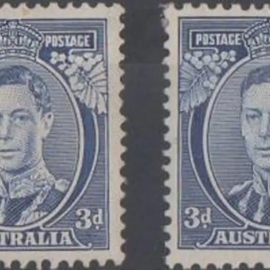 1937/49 3d KGVI thick paper Dies I (white ...