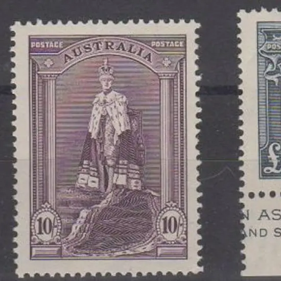 1937/49 Robes set of 3 on thick paper. Fresh MUH & ...