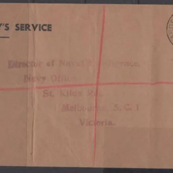 1940 (3rd Aug) OHMS Registered cover with h/s ...