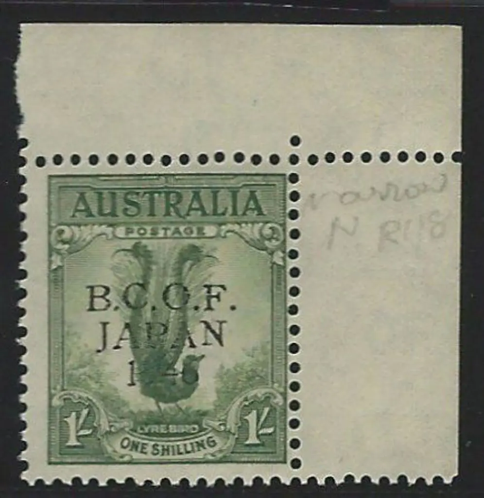 1946 BCOF set to 1/- MUH the latter a top right ... Image 1++