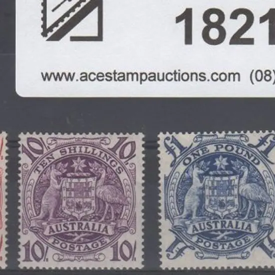 1949/50 Arms set of 4 fresh MUH plus 10/- ...