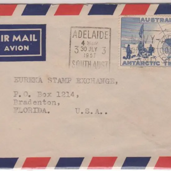 1957 (30th July) Airmail env addressed to USA with ...