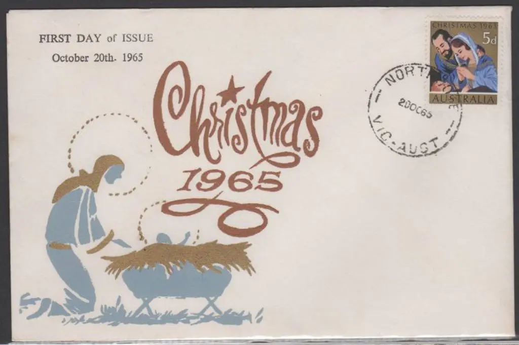 1965 (20th Oct) 5d Christmas hand painted ... Image 1++