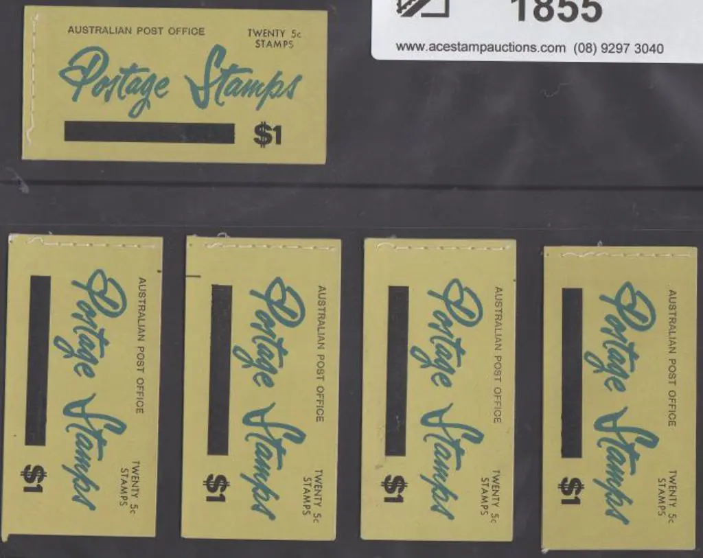 1967 $1 5c on 4c red QEII booklets with ... Image 1++