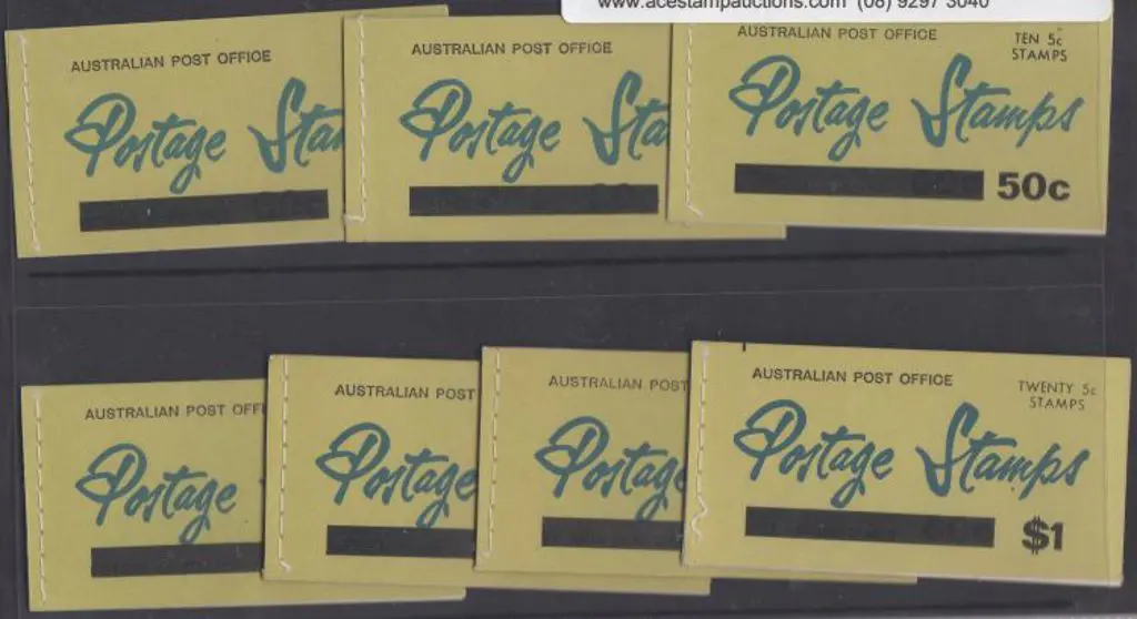 1967 50c & $1 5c on 4c red QEII booklets with ... Image 1++