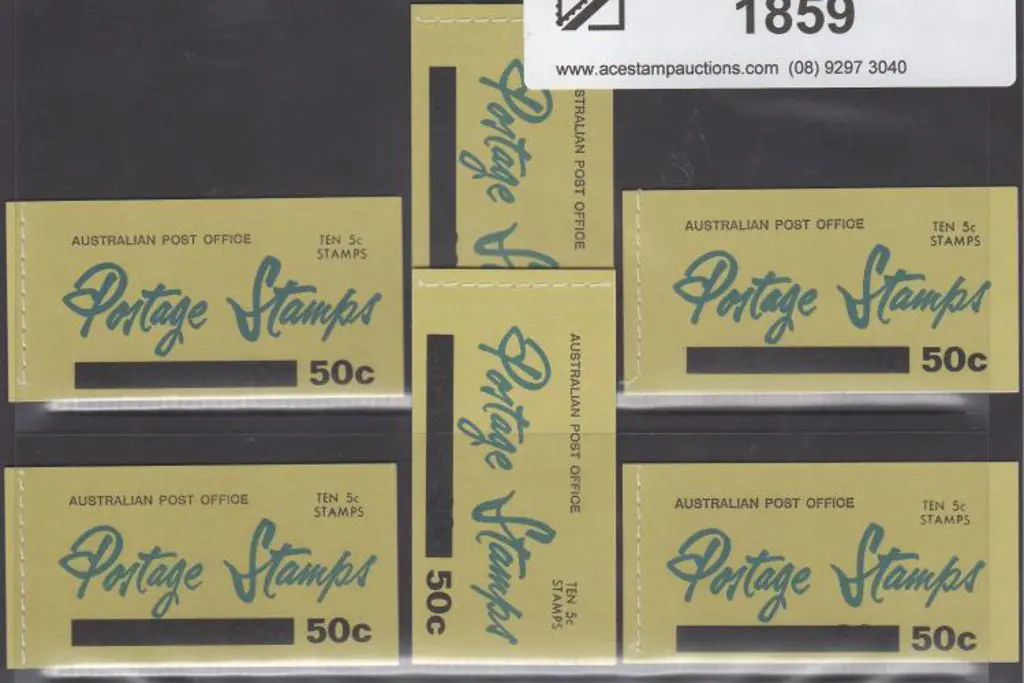 1967 50c 5c on 4c red QEII booklets with ... Image 1++