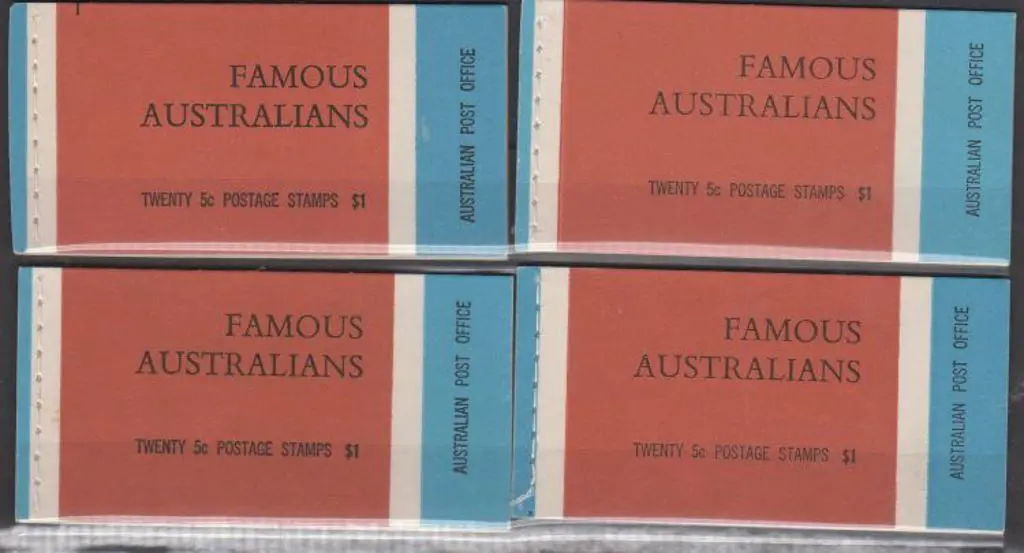 1968 $1 Famous Australian booklets Editions G68/3, ... Image 1++