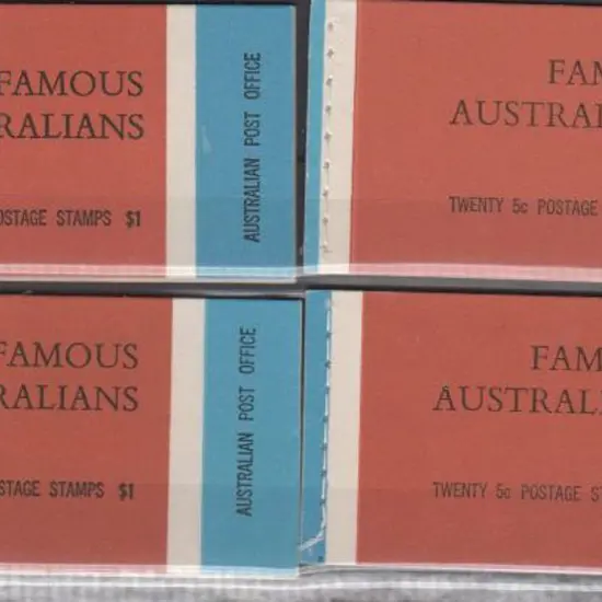 1968 $1 Famous Australian booklets Editions G68/3, ...