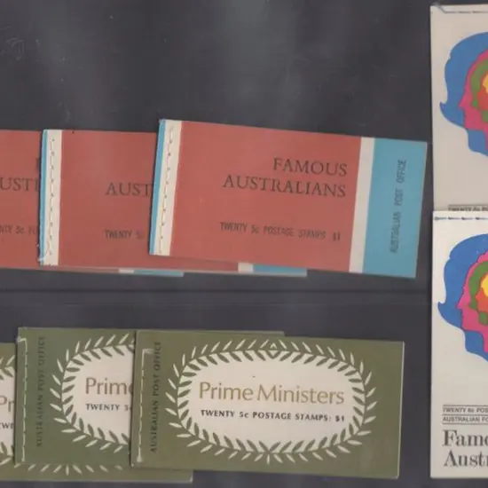 1968 $1 Famous Aust booklets Editions N68/3 ...