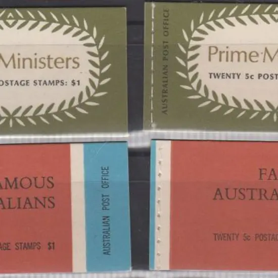 1968 $1 Famous Australian booklets Editions N68/3 ...