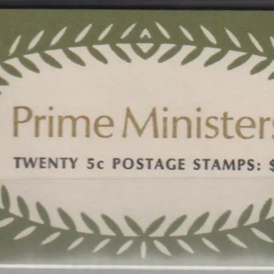 1969 $1 Prime Ministers stapled remake booklet. ...