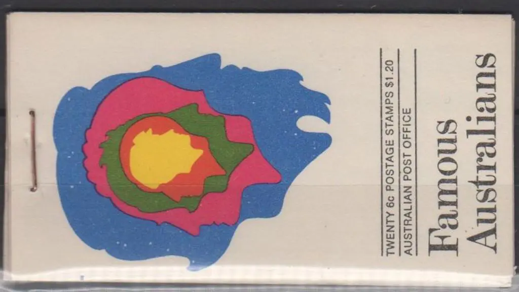 1970 $1.20 Famous Aust booklet in staple remake ... Image 1++