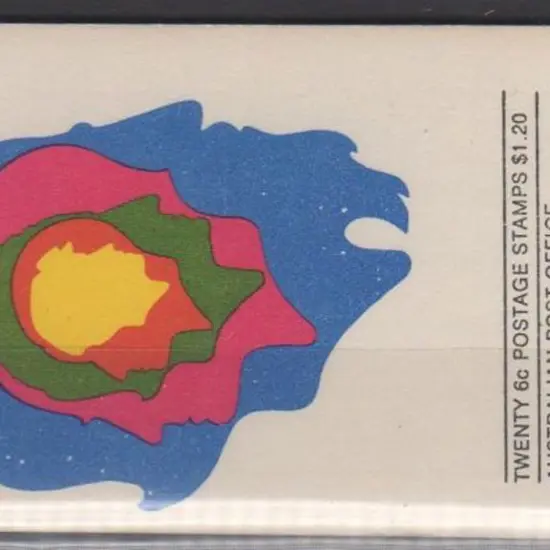 1970 $1.20 Famous Aust booklet in staple remake ...