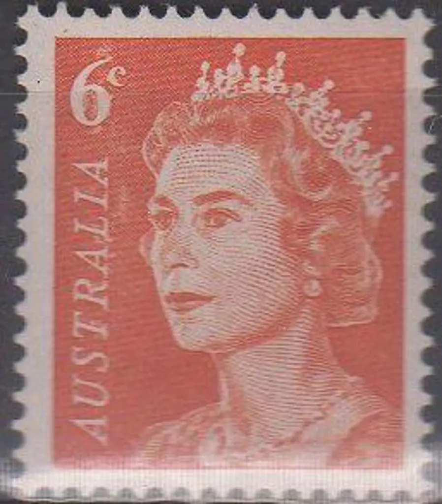 1970 6¢ orange QEII. MUH example with a strong ink ... Image 1++