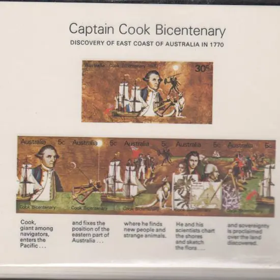 1970 Capt. Cook M/S's x 90. Excellent MUH ...