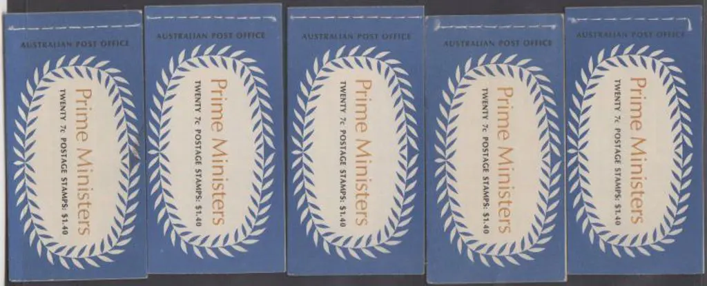 1972 $1.40 Prime Ministers booklets Editions V71/3 ... Image 1++