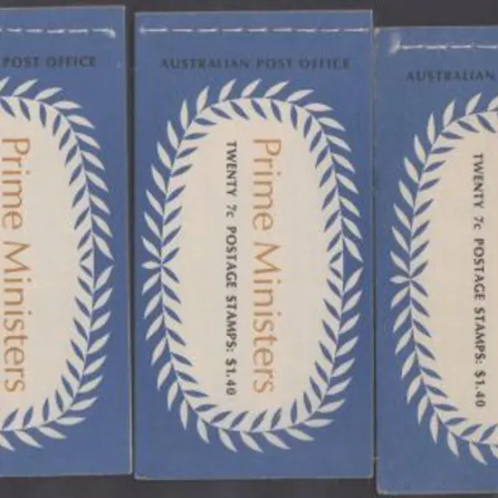 1972 $1.40 Prime Ministers booklets Editions V71/3 ...