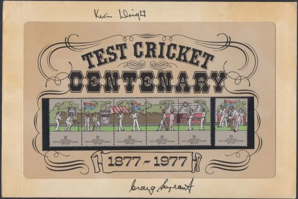 1977 Test Cricket Cent pres pack signed by that ... Image 1++