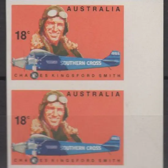 1978 18₵ Kingsford Smith imperforate right ...