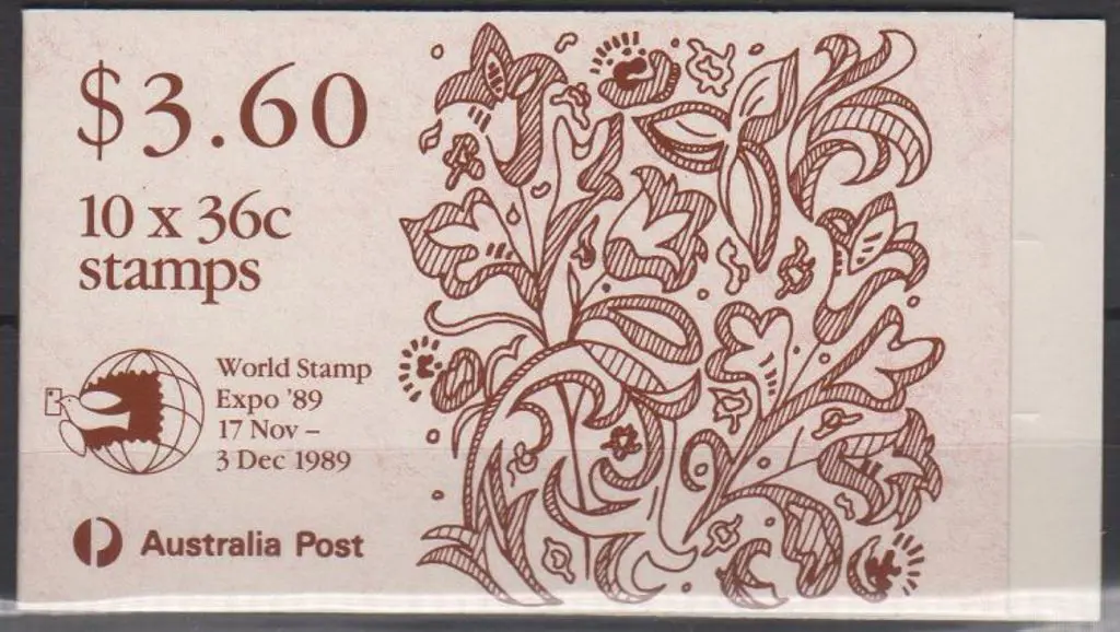 1989 $3.60 Christmas booklet overprinted World ... Image 1++