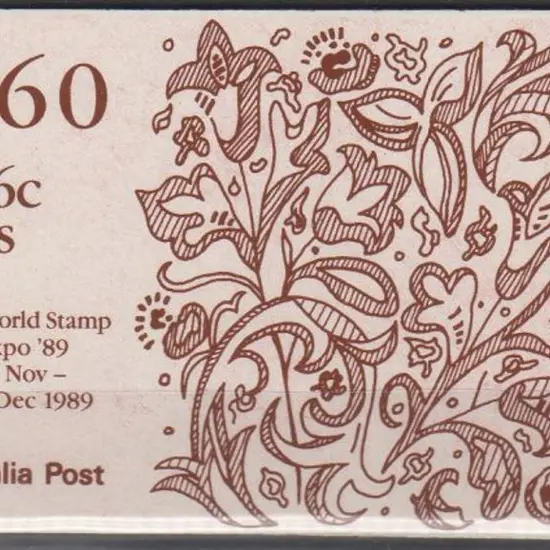 1989 $3.60 Christmas booklet overprinted World ...