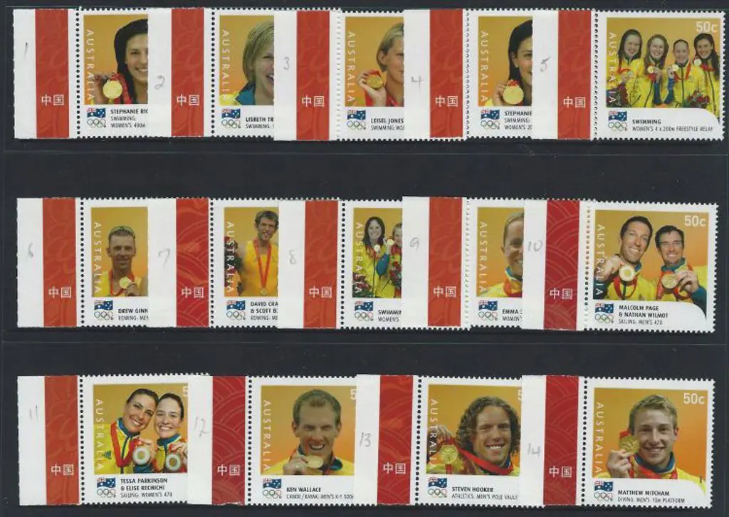 2008 Beijing Olympic Games Gold Medallists set of ... Image 1++