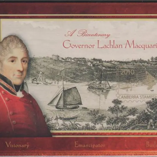 2010 Lachlan Macquarie Prestige Booklet with ...