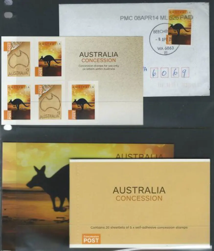 2014 (60c) Concession stamps in S/A sheetlets x 10 ... Image 1++