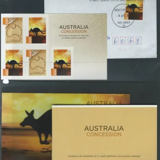 2014 (60c) Concession stamps in S/A sheetlets x 10 ...