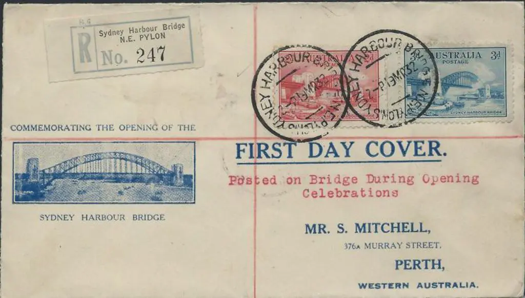 1932 (14th Mar) Sydney Harbour Bridge illust ... Image 1++
