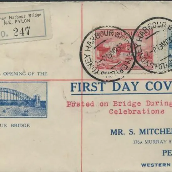 1932 (14th Mar) Sydney Harbour Bridge illust ...