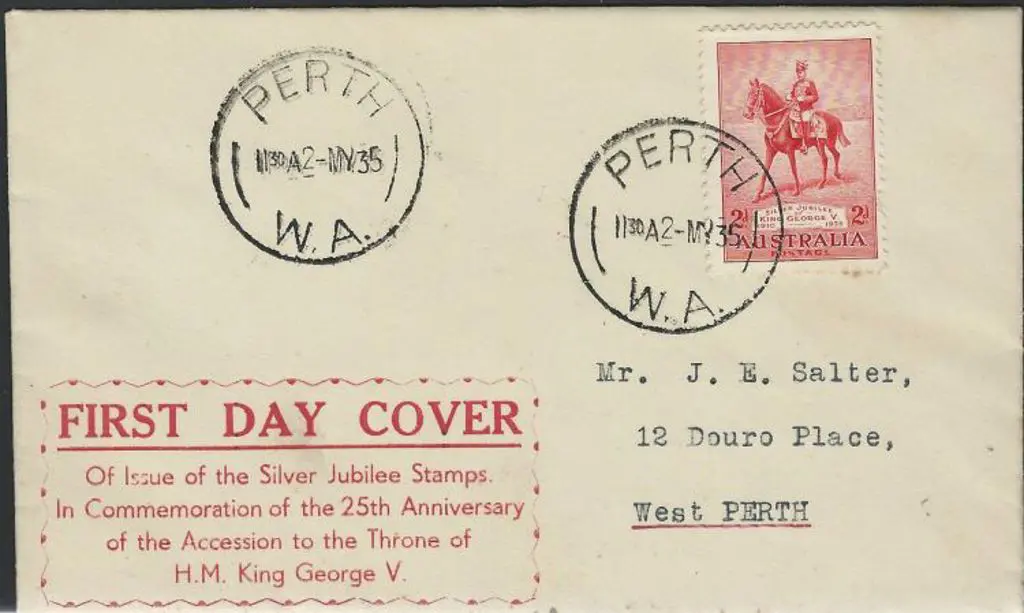 1935 (2nd May) 2d Silver Jubilee Mitchell printed ... Image 1++