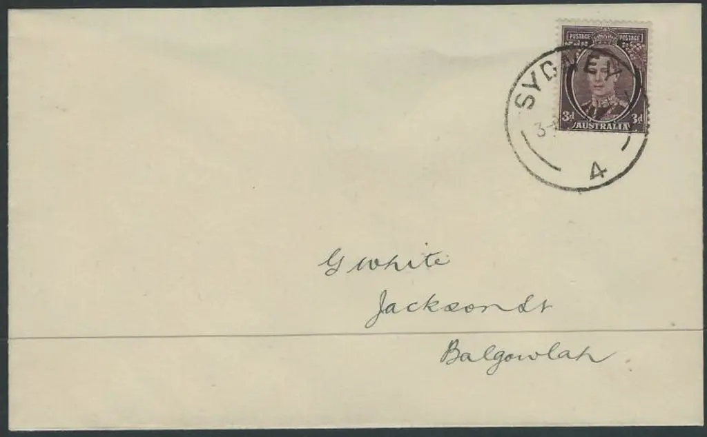 1941 (10th Dec) 3d brown KGVI on plain, hand ... Image 1++