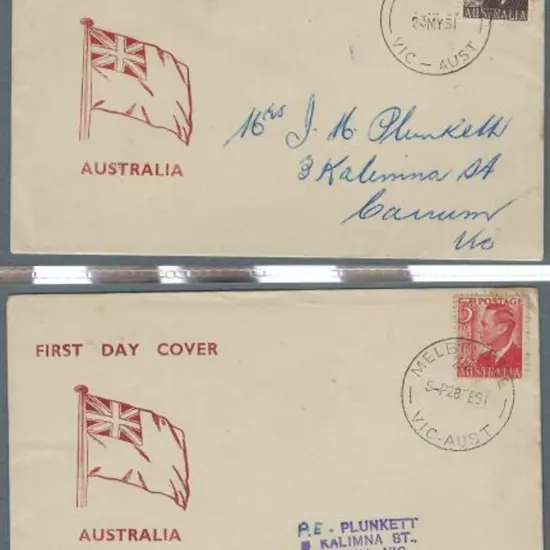 1951 (28th Feb) 3d red KGVI, 1951 (23rd May) 2½d ...