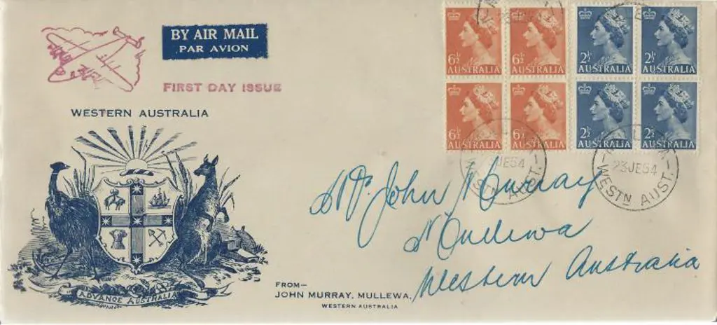 1954 (23rd June) 2½d & 6½d QEII in blocks of 4 on ... Image 1++