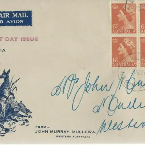 1954 (23rd June) 2½d & 6½d QEII in blocks of 4 on ...