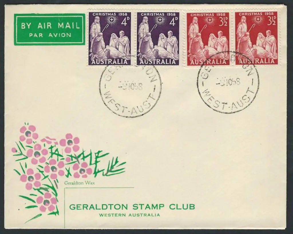 1958 (5th Nov) Christmas pair in pairs on ... Image 1++