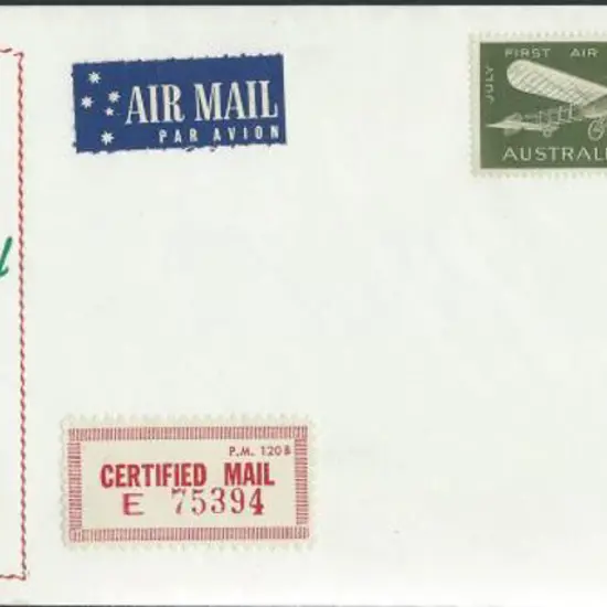 1964 (1st July) First Air Mail Anniv pair on ...