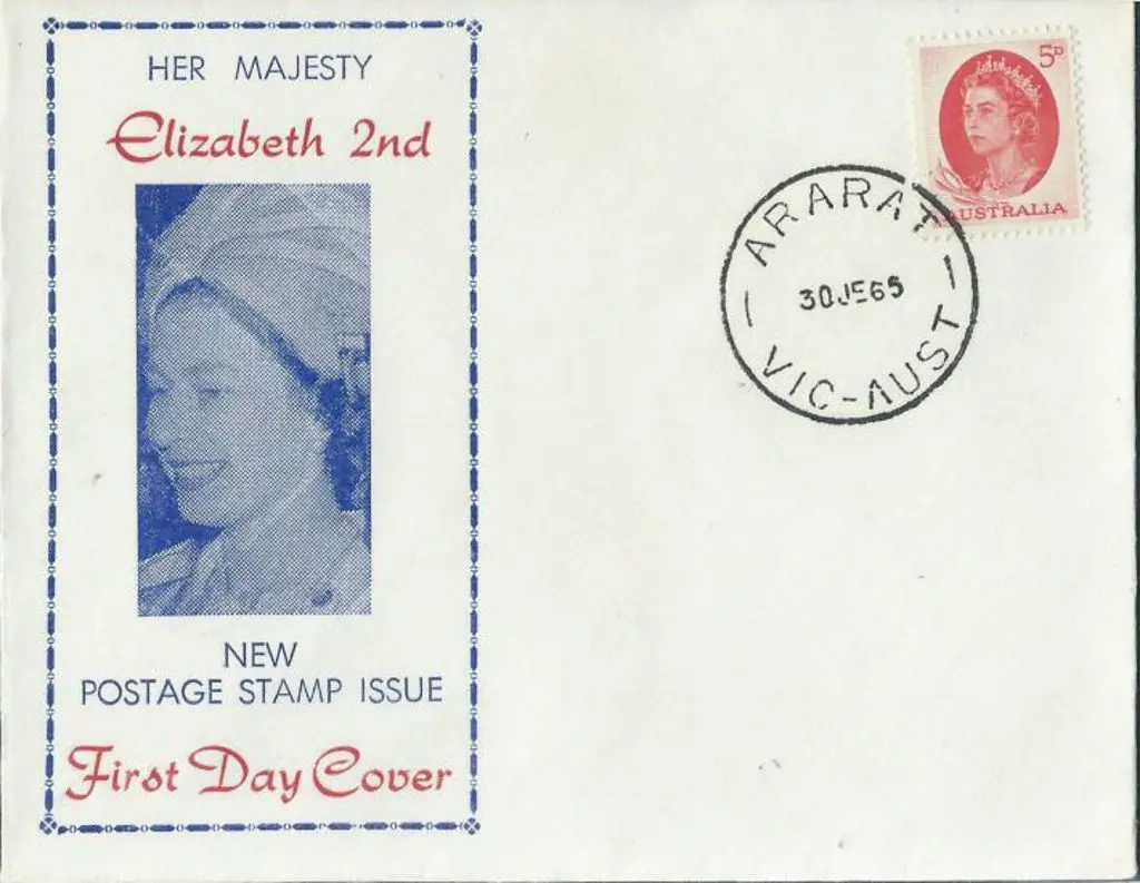 1965 (30th June) 5d red QEII on small Leslie Grant ... Image 1++