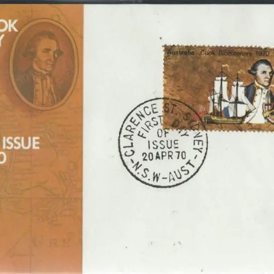 1970 (20th April) 30¢ Cook on small official ...