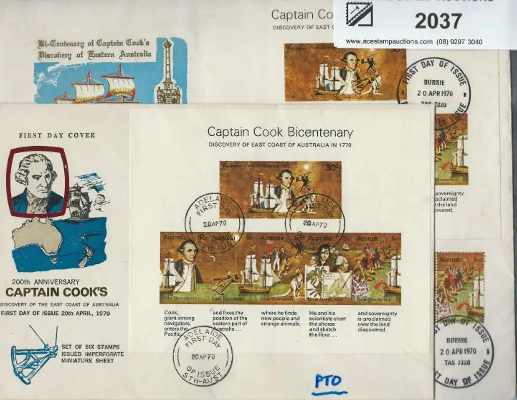 1970 (20th April) Cook M/S's on Royal & WCS FDC's ... Image 1++