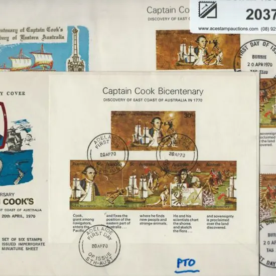 1970 (20th April) Cook M/S's on Royal & WCS FDC's ...