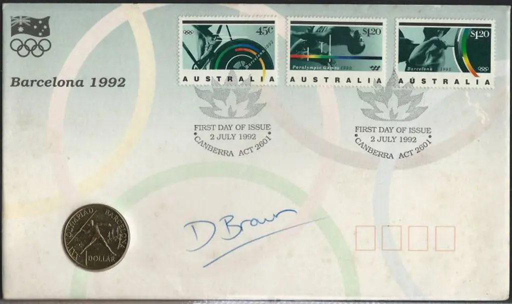 1992 (2nd July) Barcelona Olympics unofficial $1 ... Image 1++