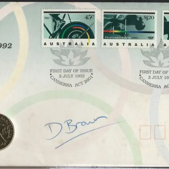 1992 (2nd July) Barcelona Olympics unofficial $1 ...
