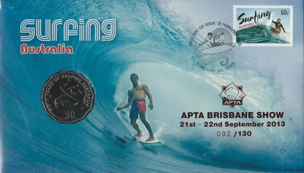 2013 (12th Feb) Surfing Australia 50c PNC First ... Image 1++