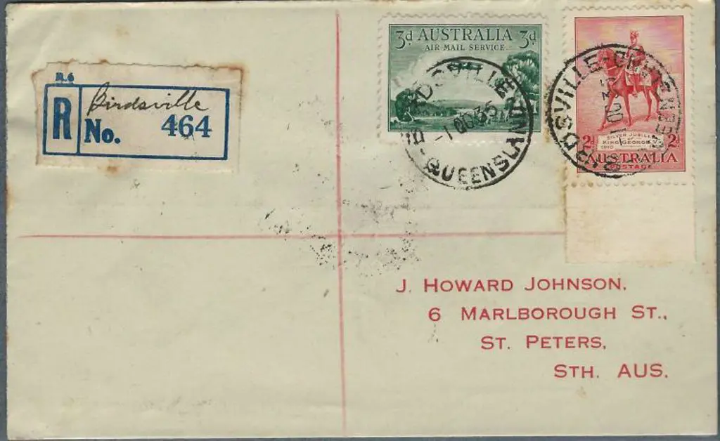 1935 (1st Oct) cover with provisional "Birdsville" ... Image 1++