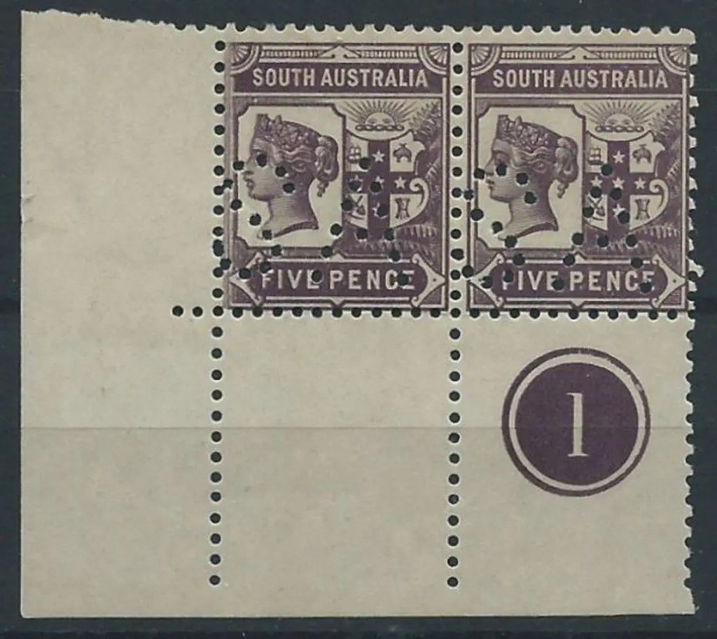 1905 5d dull purple Tannenburg Design in Plate 1 ... Image 1++