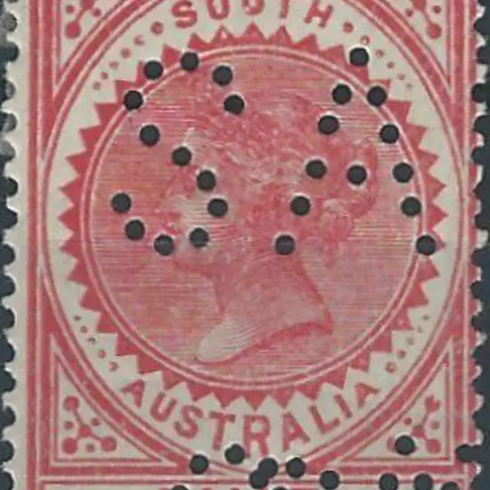 1904 5/- scarlet "thick" Long Tom with triple ...