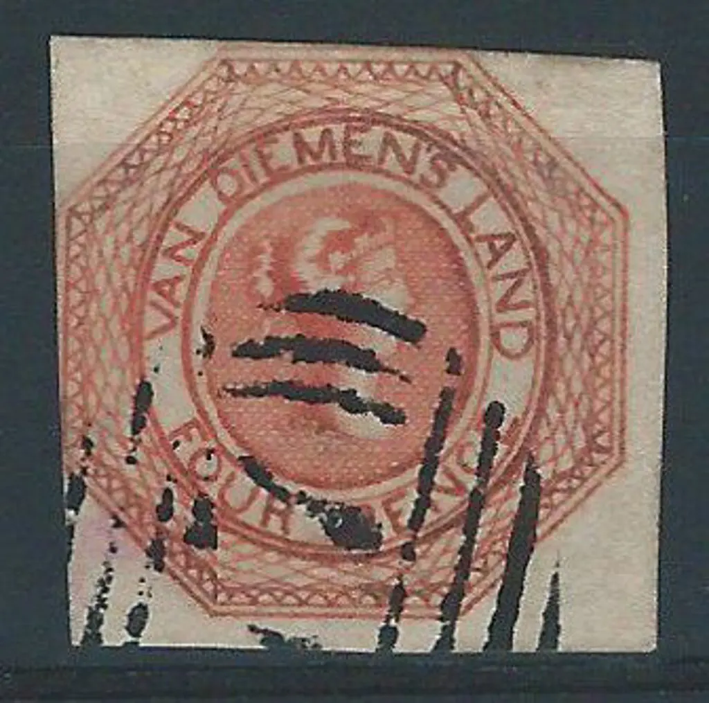 1853 4d bright red-orange, first state of the ... Image 1++