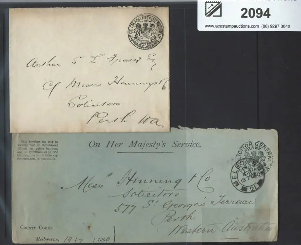 1900 & 1901 Free Frank covers with the 1900 an ... Image 1++